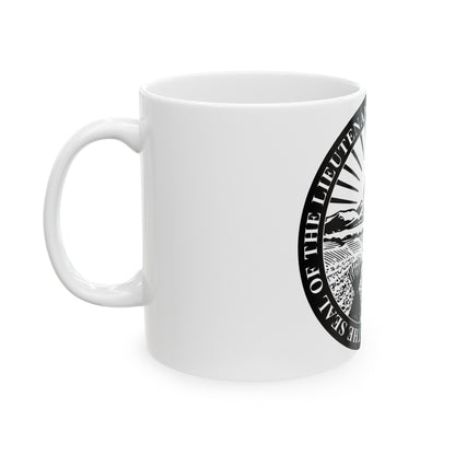 Seal of the Lieutenant Governor of Ohio - White Coffee Mug-The Sticker Space