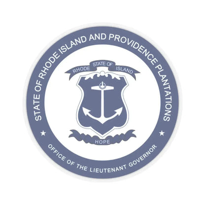Seal of the Lieutenant Governor of Rhode Island - STICKER Vinyl Kiss-Cut Decal 2 Inch Transparent - The Sticker Space
