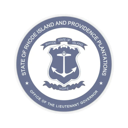Seal of the Lieutenant Governor of Rhode Island - STICKER Vinyl Kiss-Cut Decal 3 Inch Transparent - The Sticker Space