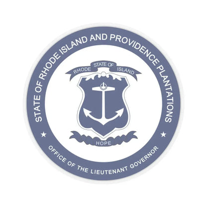 Seal of the Lieutenant Governor of Rhode Island - STICKER Vinyl Kiss-Cut Decal 4 Inch Transparent - The Sticker Space