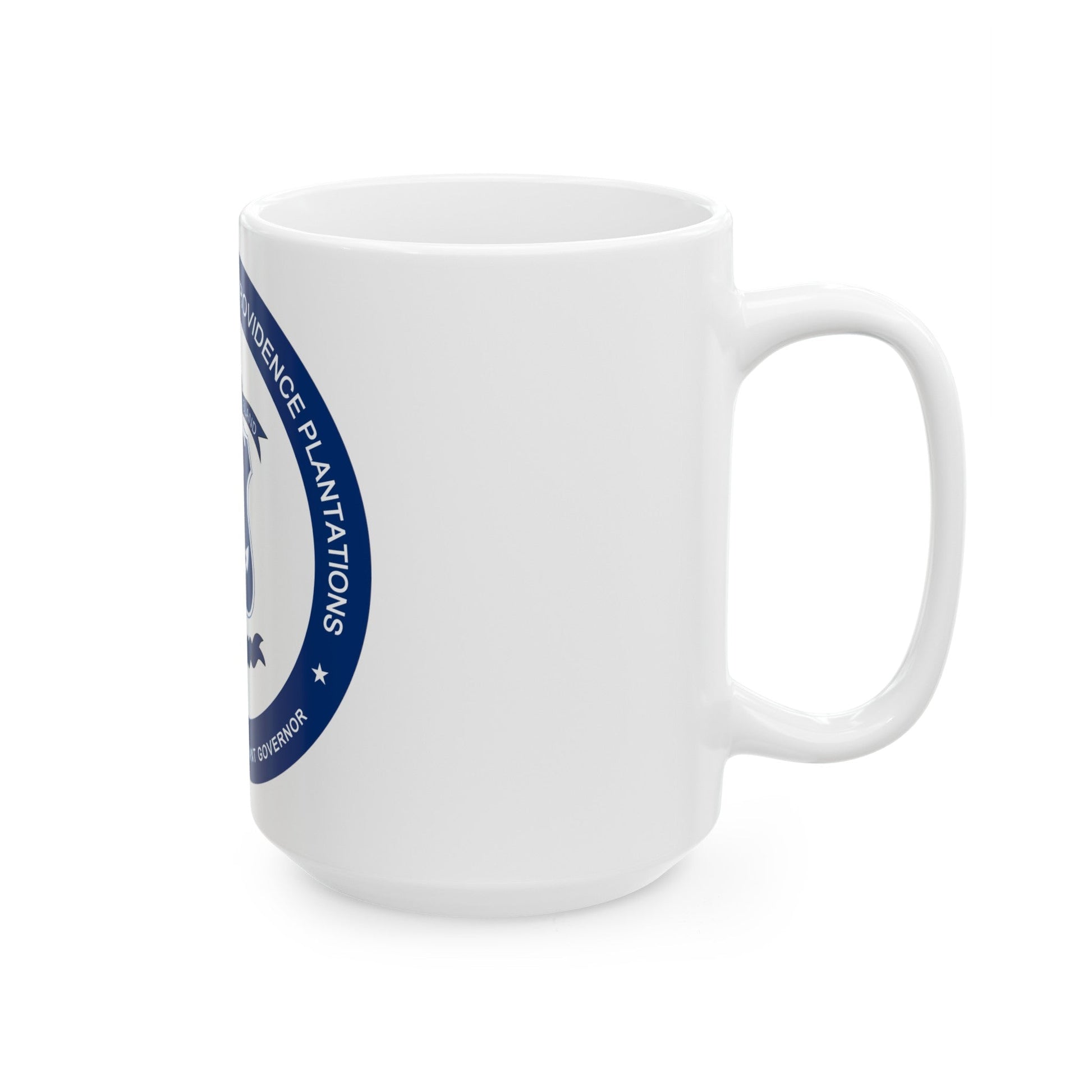 Seal of the Lieutenant Governor of Rhode Island - White Coffee Mug-The Sticker Space