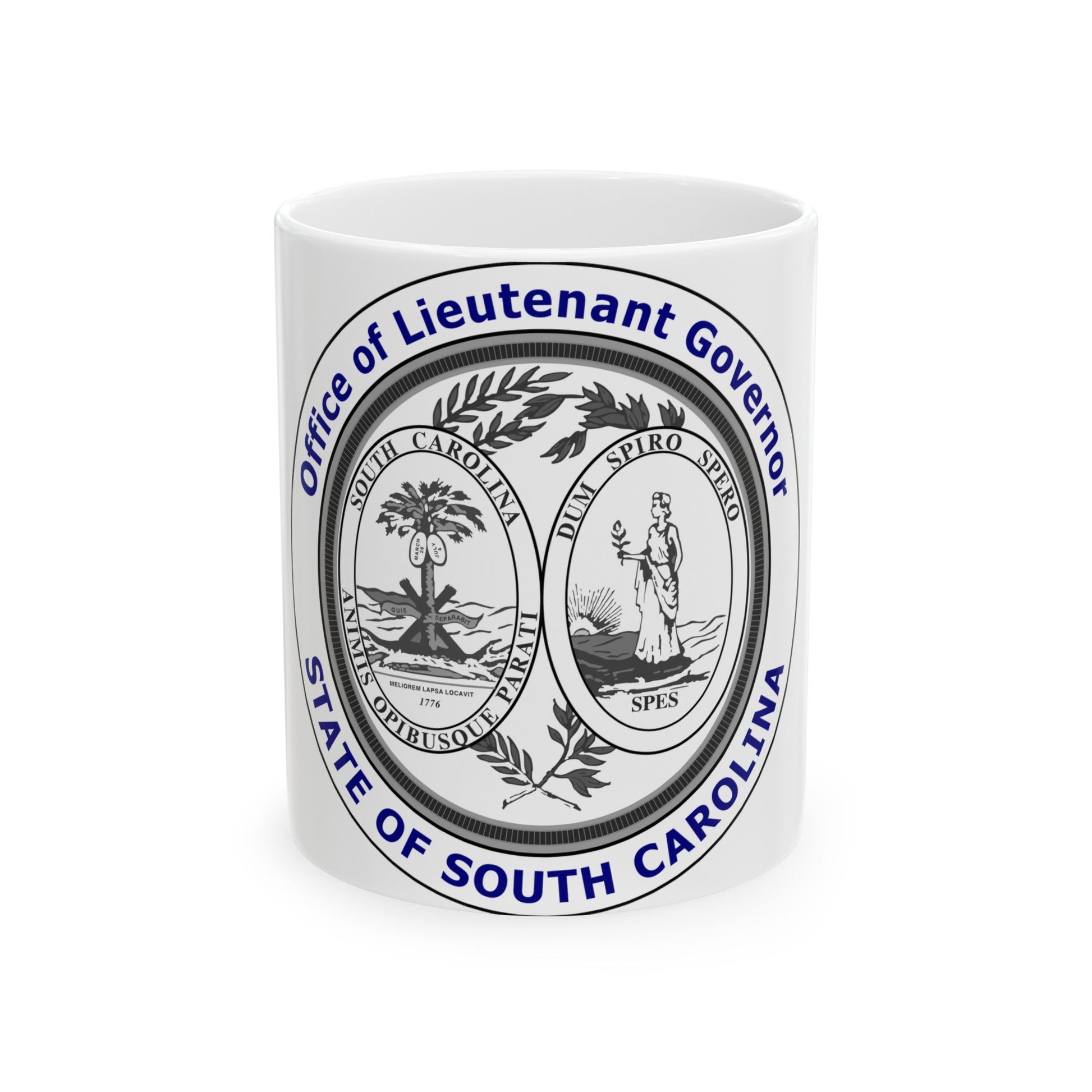 Seal of the Lieutenant Governor of South Carolina - White Coffee Mug-11oz-The Sticker Space