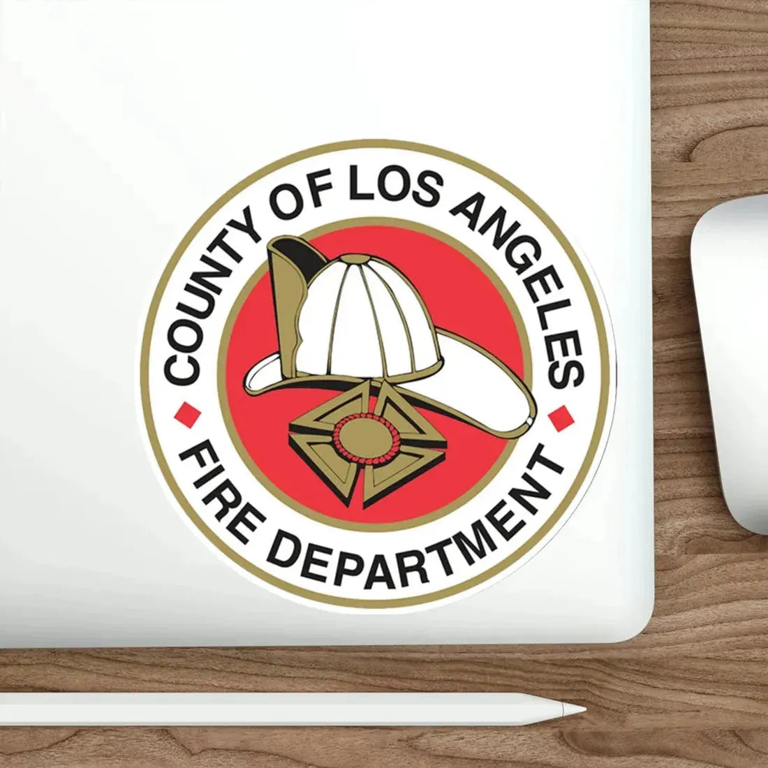 Seal of the Los Angeles County Fire Department USA STICKER Vinyl Die-Cut Decal - The Sticker Space