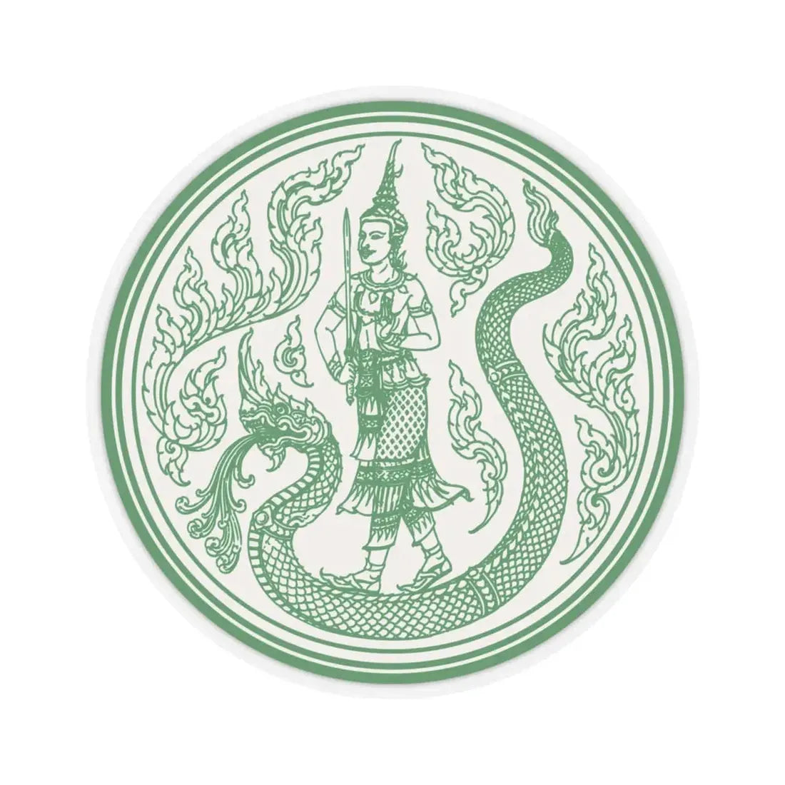 Seal of the Ministry of Agriculture and Cooperatives of Thailand (Thailand) STICKER Vinyl Kiss-Cut Decal 4 Inch Transparent - The Sticker Space