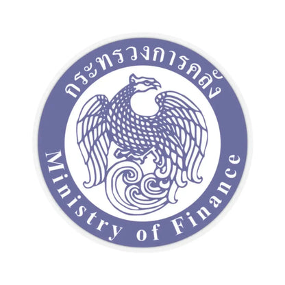 Seal of the Ministry of Finance of Thailand (Thailand) STICKER Vinyl Kiss-Cut Decal 2 Inch Transparent - The Sticker Space