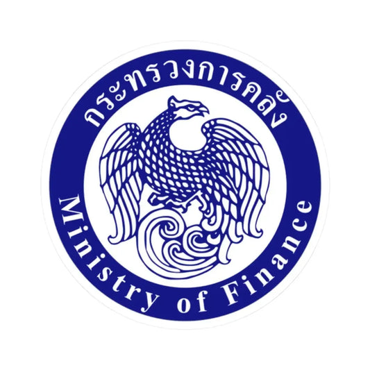 Seal of the Ministry of Finance of Thailand (Thailand) STICKER Vinyl Kiss-Cut Decal 2 Inch White - The Sticker Space