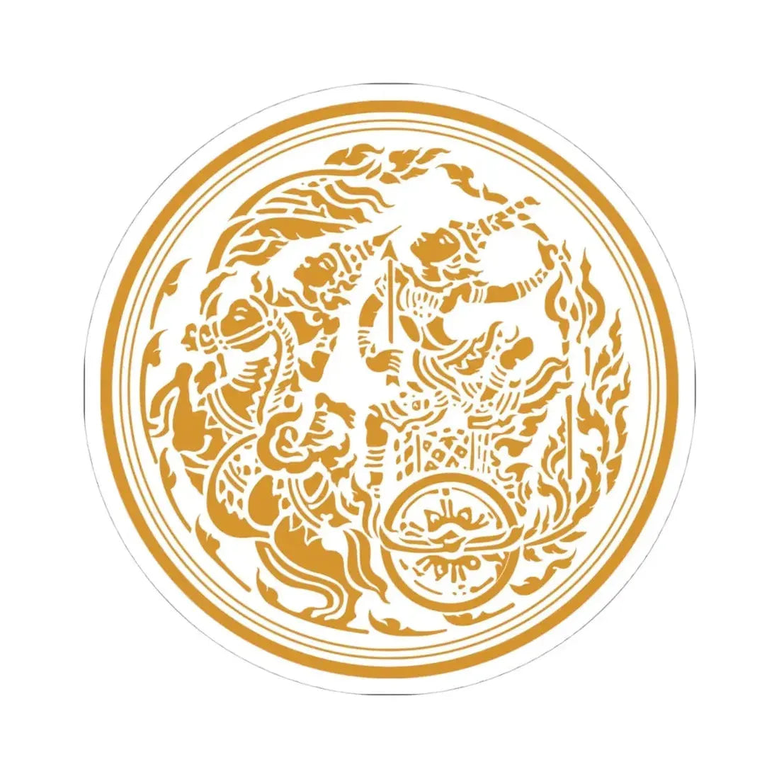 Seal of the Ministry of Transport of Thailand (Thailand) STICKER Vinyl Kiss-Cut Decal 4 Inch White - The Sticker Space