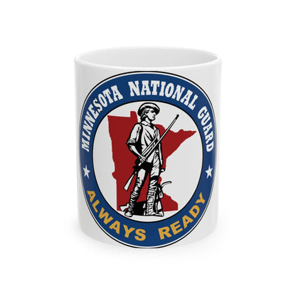 Seal of the Minnesota National Guard - White Coffee Mug-11oz-The Sticker Space