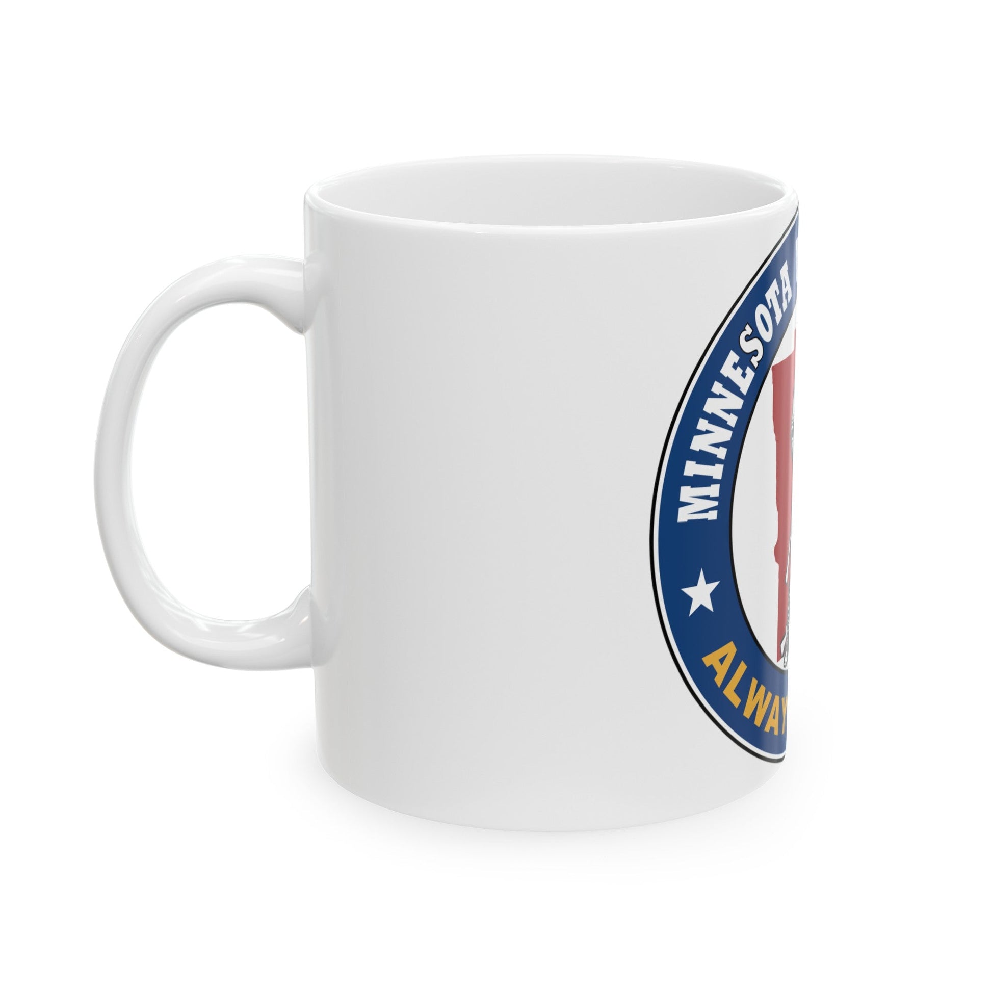 Seal of the Minnesota National Guard - White Coffee Mug-The Sticker Space