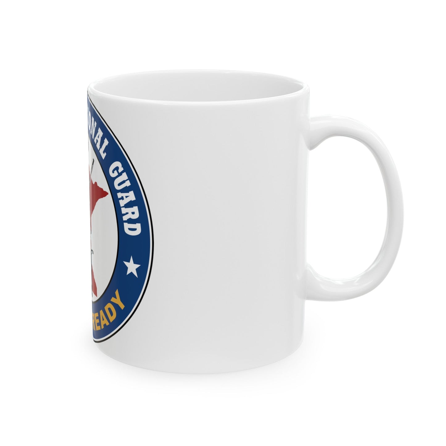 Seal of the Minnesota National Guard - White Coffee Mug-The Sticker Space