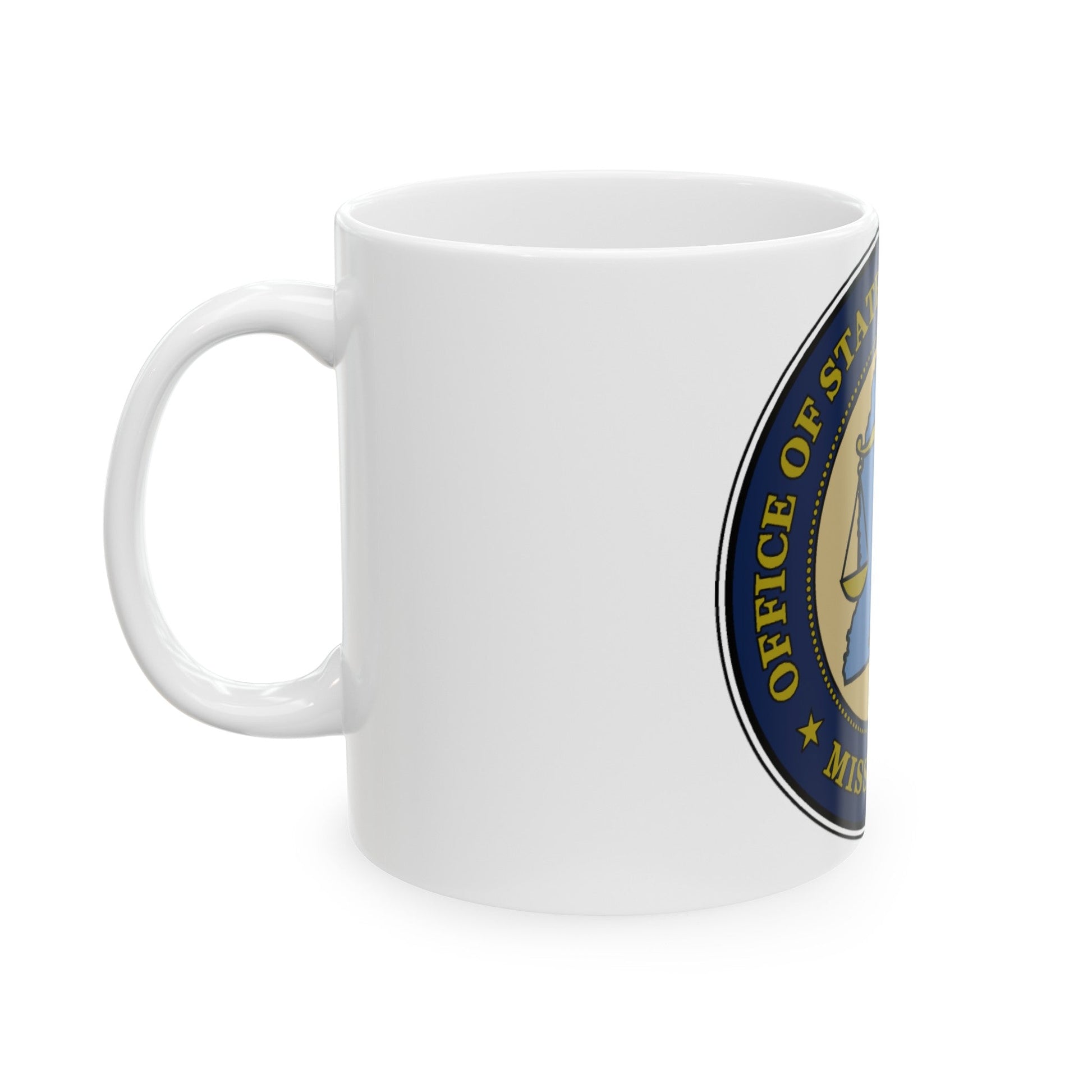 Seal of the Mississippi Office of State Public Defender - White Coffee Mug-The Sticker Space