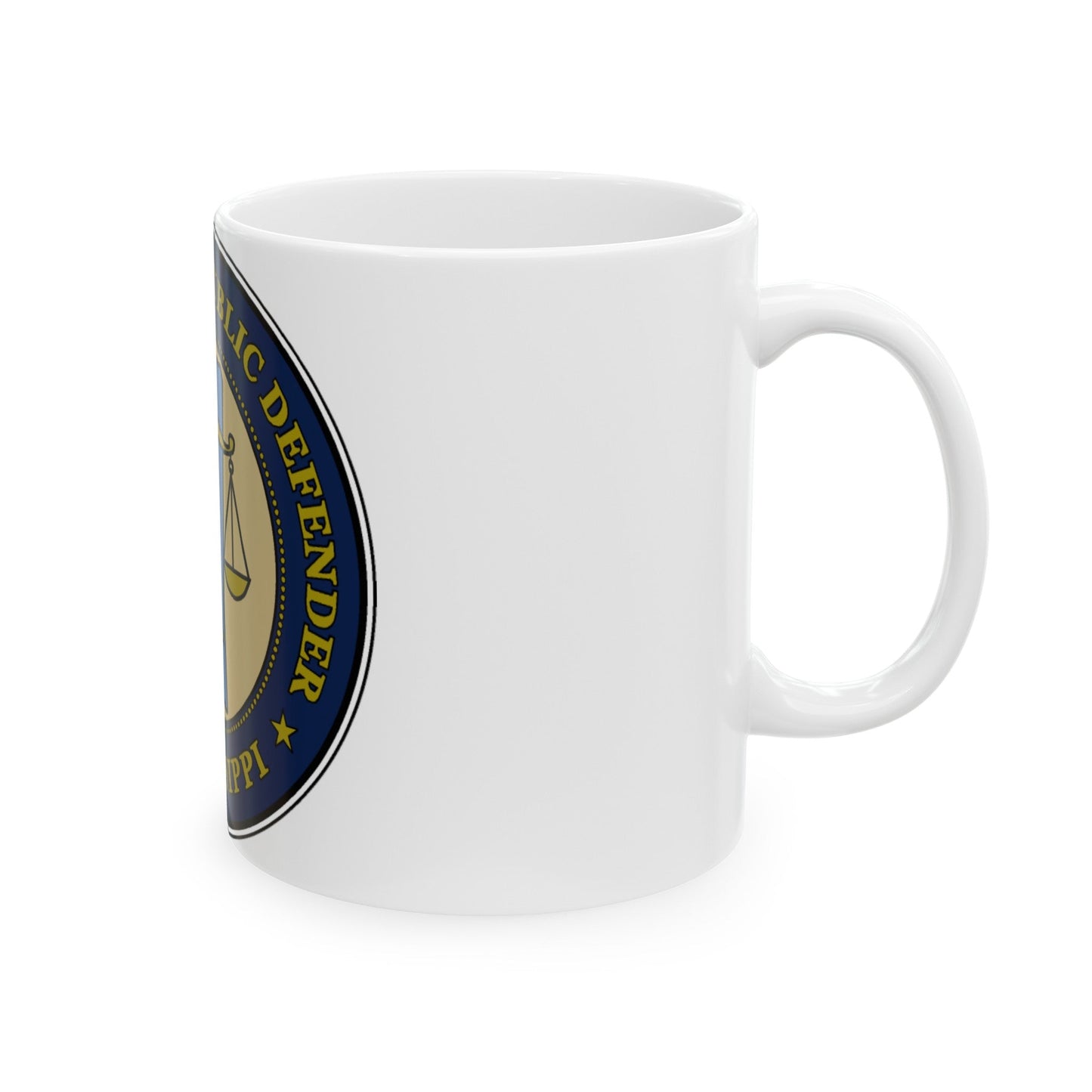 Seal of the Mississippi Office of State Public Defender - White Coffee Mug-The Sticker Space