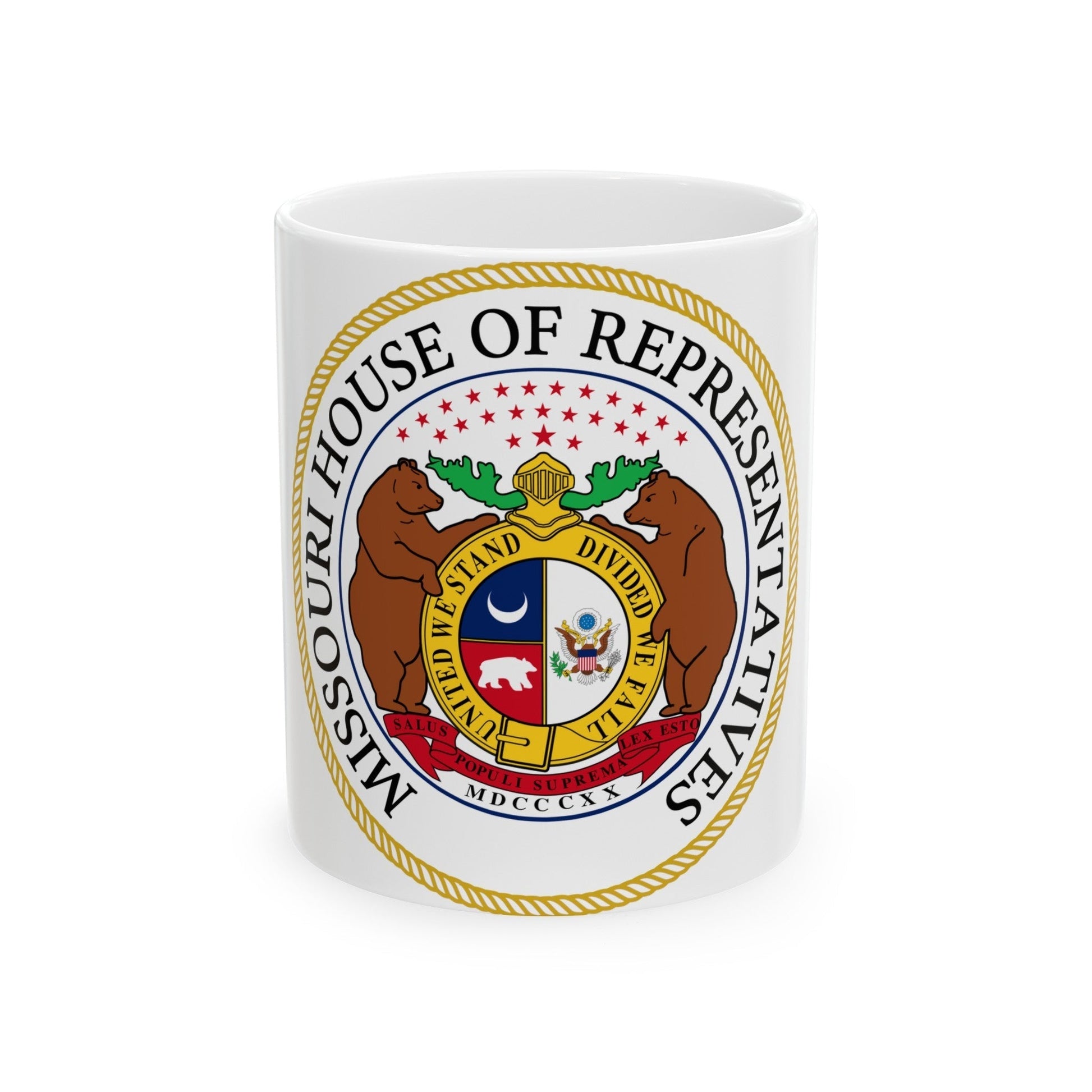 Seal of the Missouri House of Representatives - White Coffee Mug-11oz-The Sticker Space