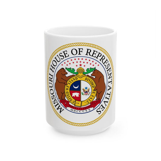 Seal of the Missouri House of Representatives - White Coffee Mug-15oz-The Sticker Space