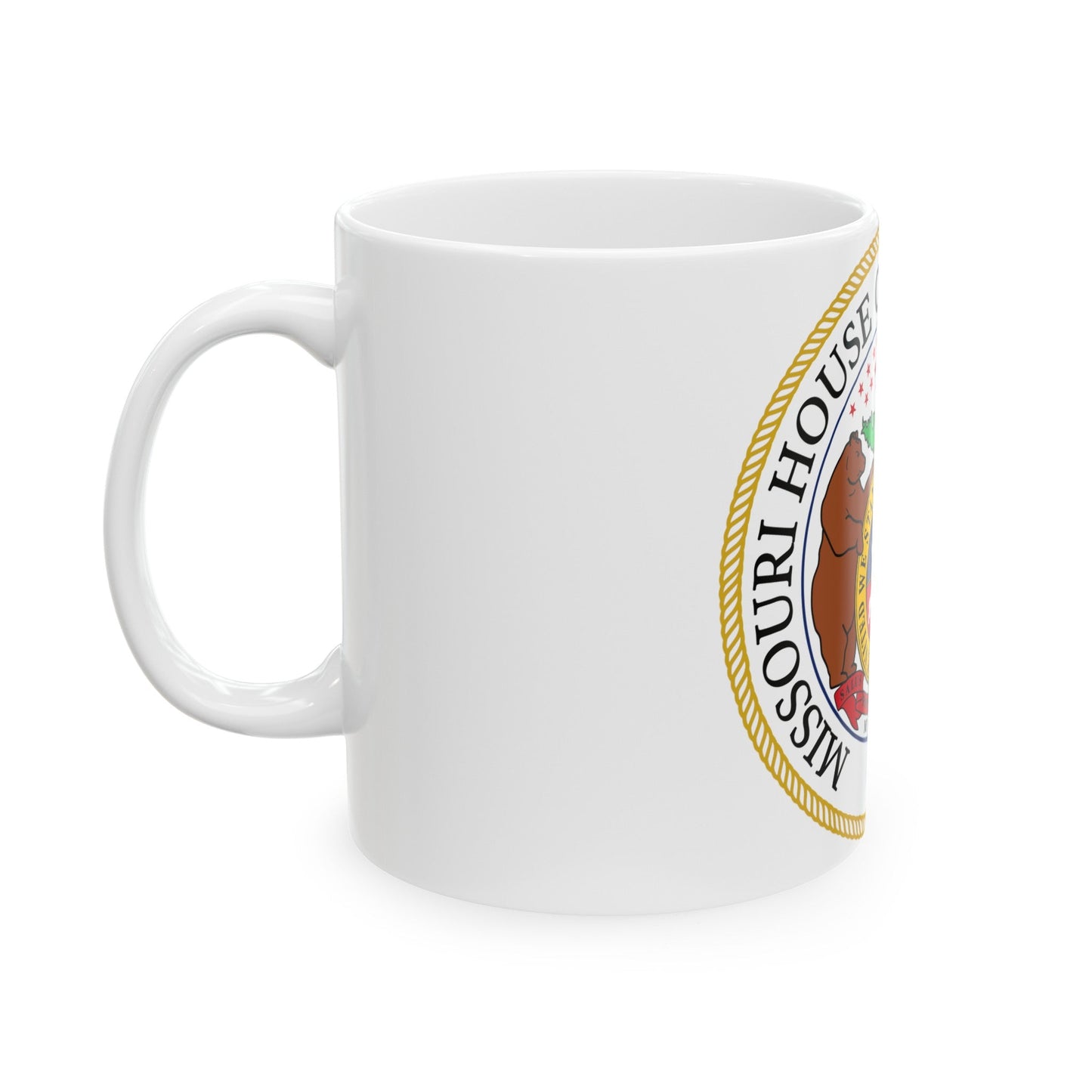 Seal of the Missouri House of Representatives - White Coffee Mug-The Sticker Space