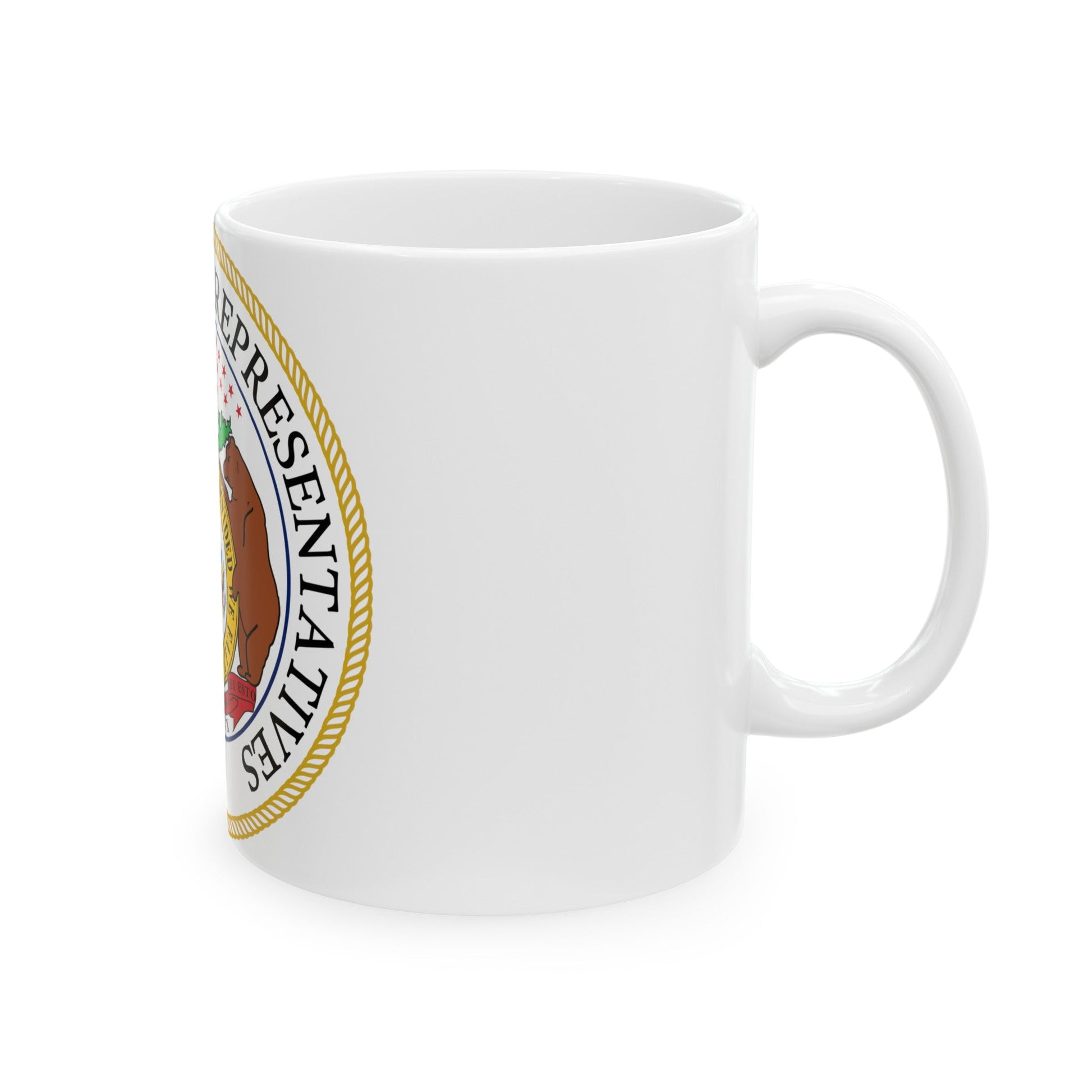 Seal of the Missouri House of Representatives - White Coffee Mug-The Sticker Space