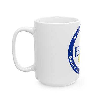 Seal of the New Jersey Board of Public Utilities - White Coffee Mug-The Sticker Space