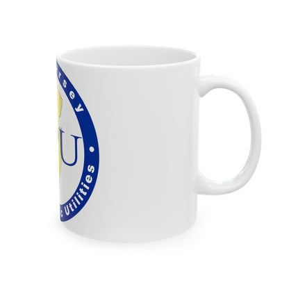 Seal of the New Jersey Board of Public Utilities - White Coffee Mug-The Sticker Space