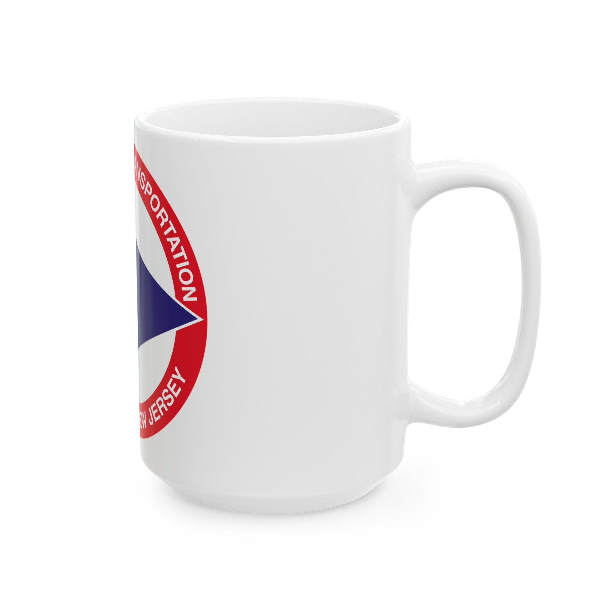 Seal of the New Jersey Department of Transportation - White Coffee Mug-The Sticker Space