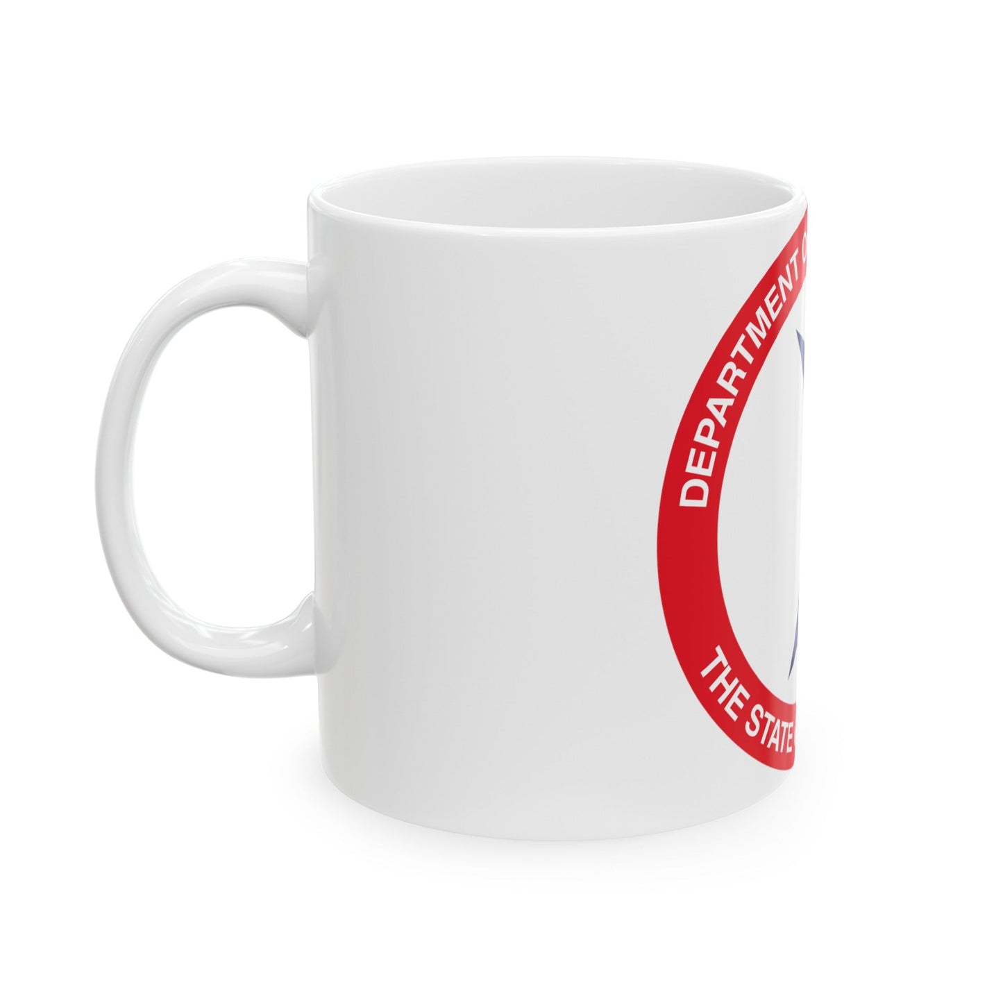 Seal of the New Jersey Department of Transportation - White Coffee Mug-The Sticker Space