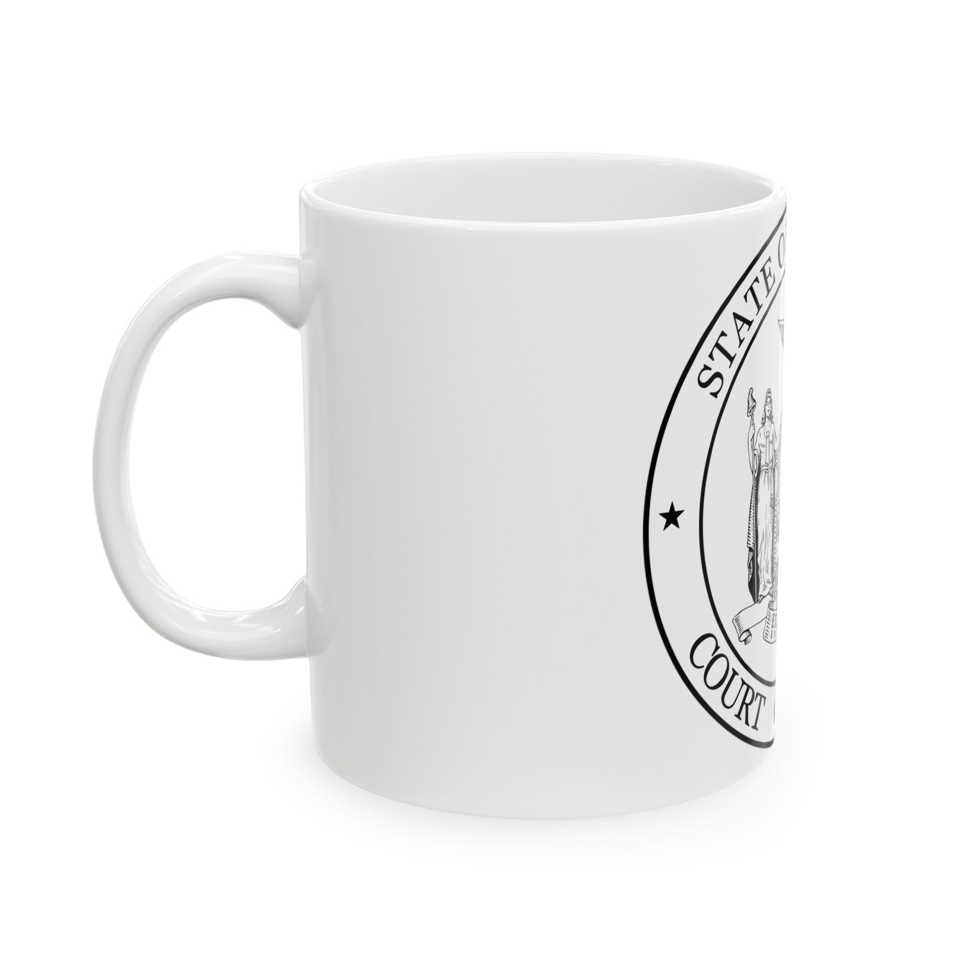 Seal of the New York Court of Appeals - White Coffee Mug-The Sticker Space