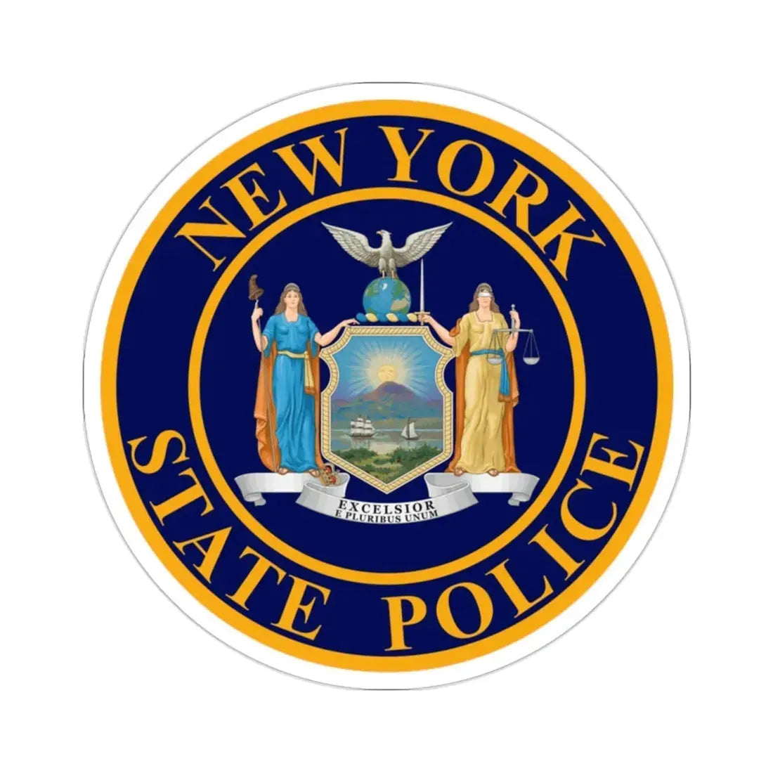 Seal of the New York State Police STICKER Vinyl Die-Cut Decal 2 Inch - The Sticker Space
