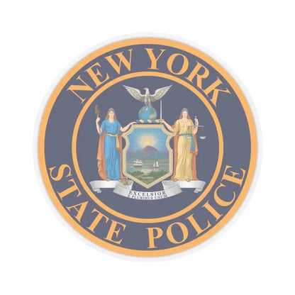 Seal of the New York State Police - STICKER Vinyl Kiss-Cut Decal 3 Inch Transparent - The Sticker Space