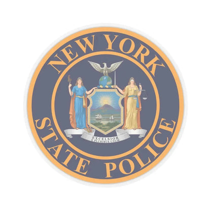Seal of the New York State Police - STICKER Vinyl Kiss-Cut Decal 4 Inch Transparent - The Sticker Space