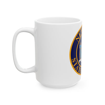 Seal of the New York State Police - White Coffee Mug-The Sticker Space