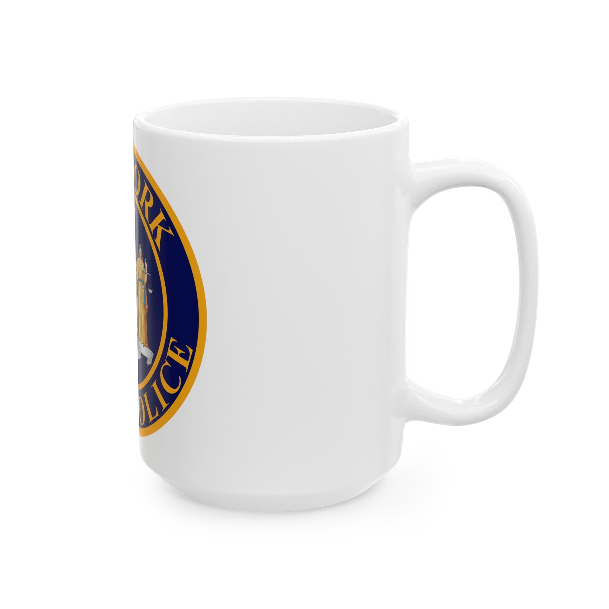 Seal of the New York State Police - White Coffee Mug-The Sticker Space