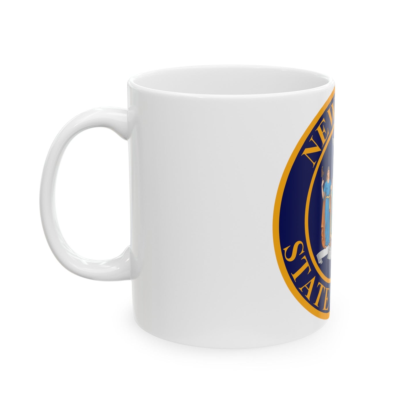 Seal of the New York State Police - White Coffee Mug-The Sticker Space