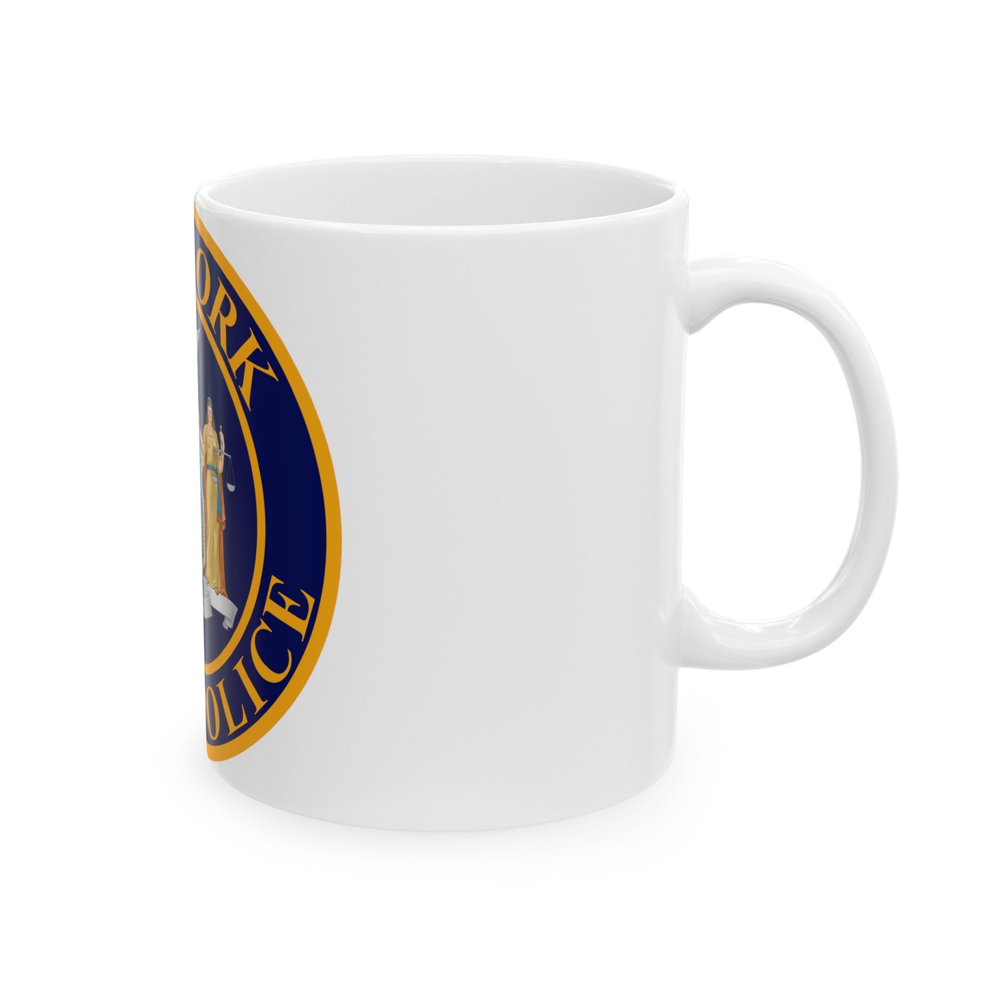 Seal of the New York State Police - White Coffee Mug-The Sticker Space