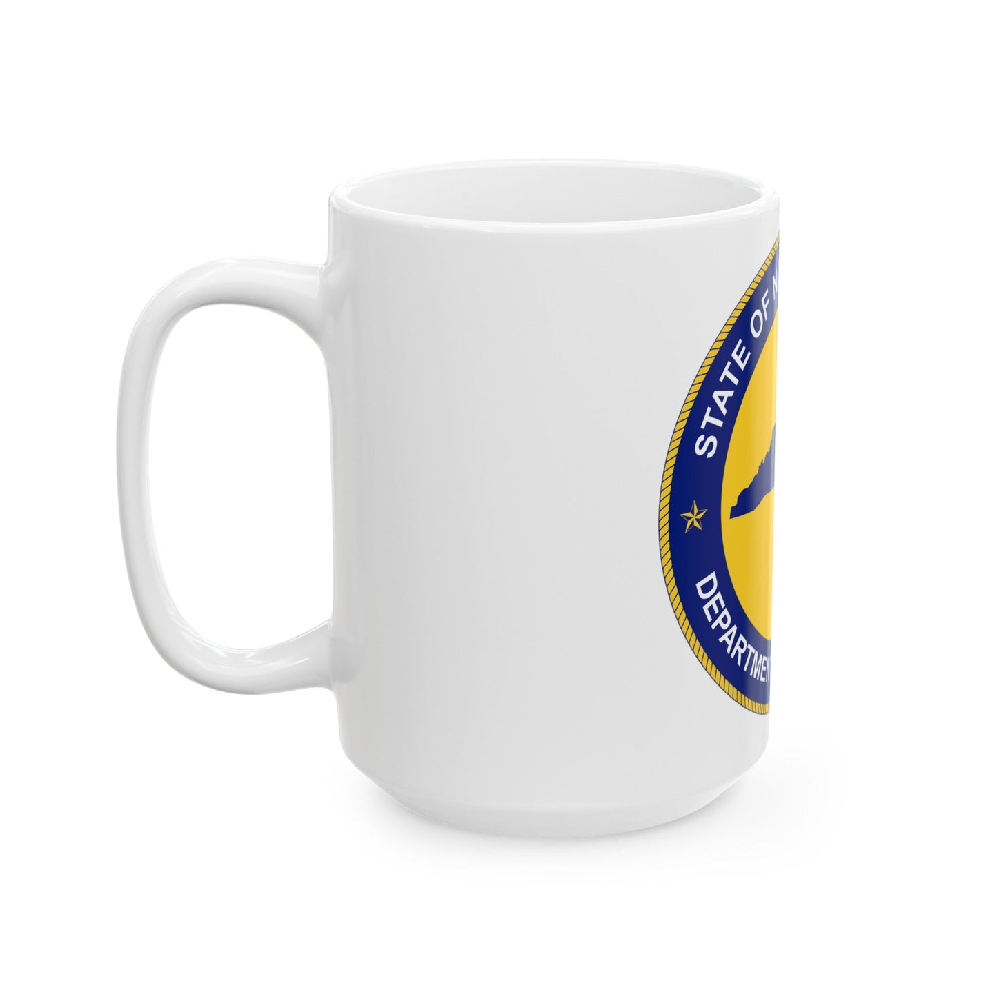 Seal of the North Carolina Department of Correction - White Coffee Mug-The Sticker Space