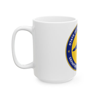 Seal of the North Carolina Department of Correction - White Coffee Mug-The Sticker Space