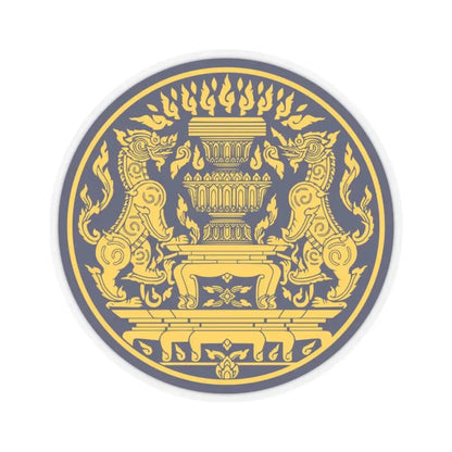 Seal of the Office of the Prime Minister of Thailand (Thailand) STICKER Vinyl Kiss-Cut Decal 2 Inch Transparent - The Sticker Space