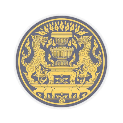 Seal of the Office of the Prime Minister of Thailand (Thailand) STICKER Vinyl Kiss-Cut Decal 3 Inch Transparent - The Sticker Space
