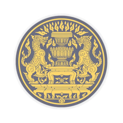 Seal of the Office of the Prime Minister of Thailand (Thailand) STICKER Vinyl Kiss-Cut Decal 4 Inch Transparent - The Sticker Space