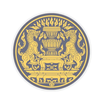 Seal of the Office of the Prime Minister of Thailand (Thailand) STICKER Vinyl Kiss-Cut Decal 6 Inch Transparent - The Sticker Space
