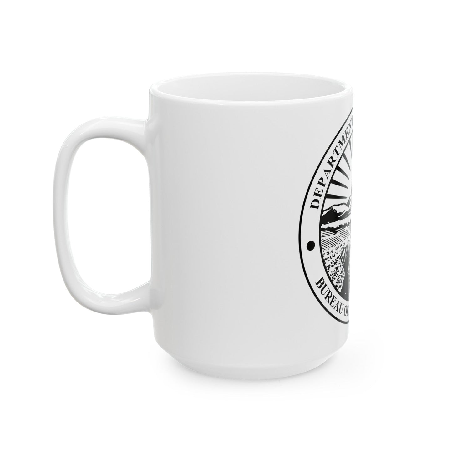 Seal of the Ohio Bureau of Motor Vehicles - White Coffee Mug-The Sticker Space