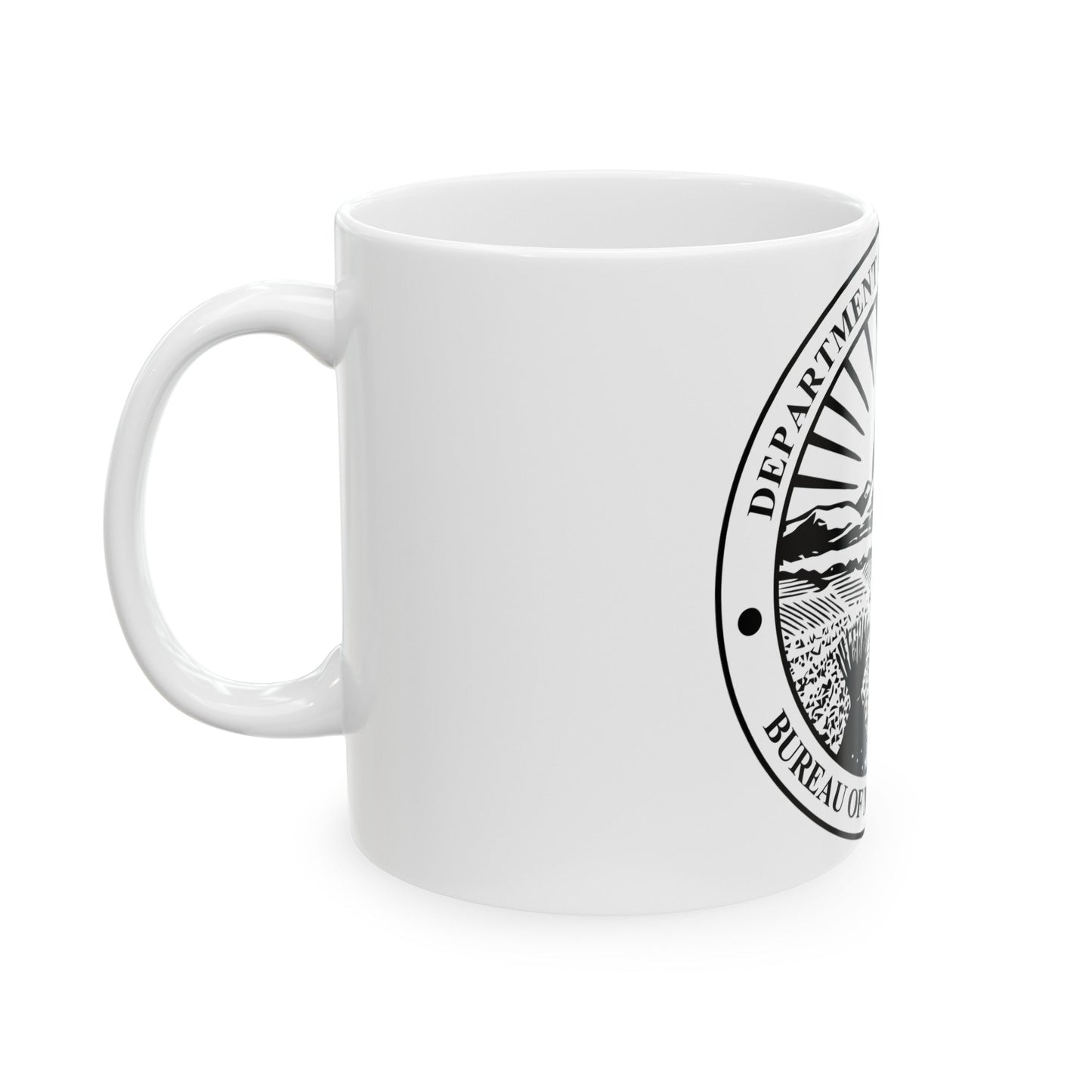 Seal of the Ohio Bureau of Motor Vehicles - White Coffee Mug-The Sticker Space