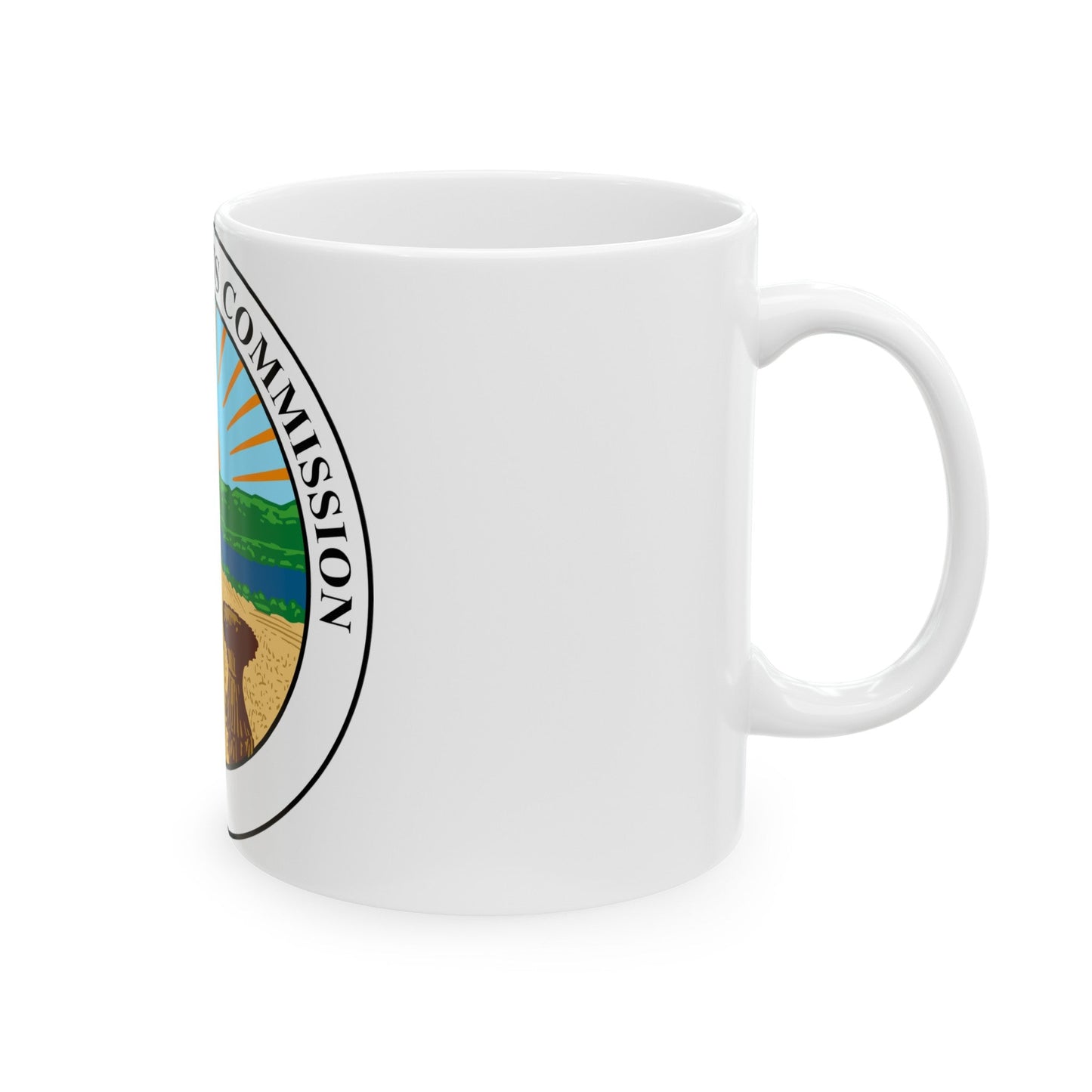 Seal of the Ohio Civil Rights Commission - White Coffee Mug-The Sticker Space