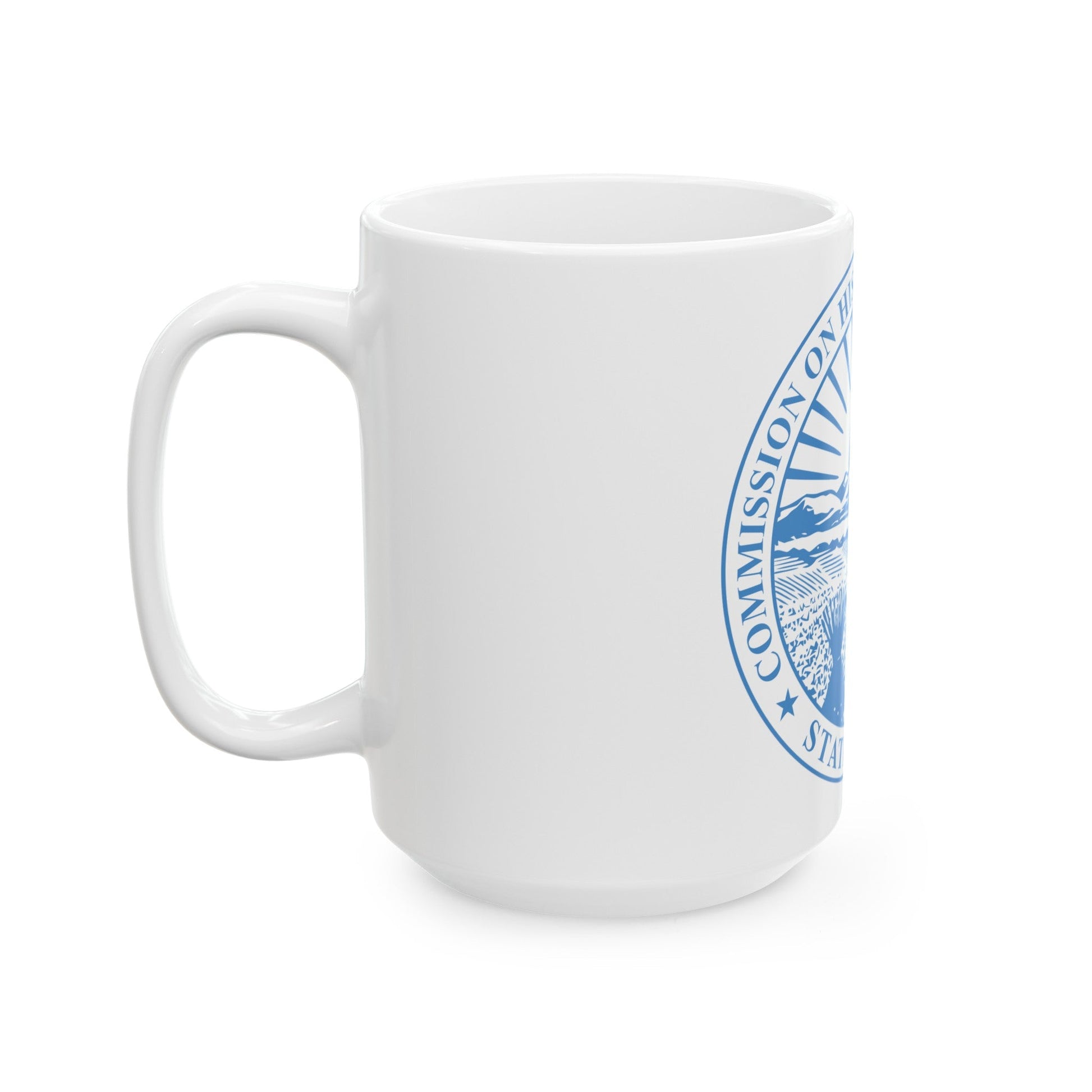 Seal of the Ohio Commission on Hispanic and Latino Affairs - White Coffee Mug-The Sticker Space