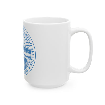 Seal of the Ohio Commission on Hispanic and Latino Affairs - White Coffee Mug-The Sticker Space