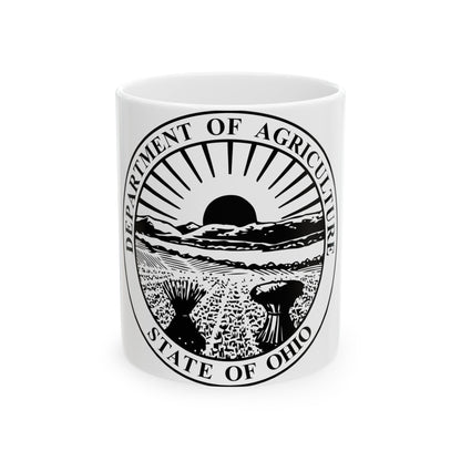 Seal of the Ohio Department of Agriculture - White Coffee Mug-11oz-The Sticker Space