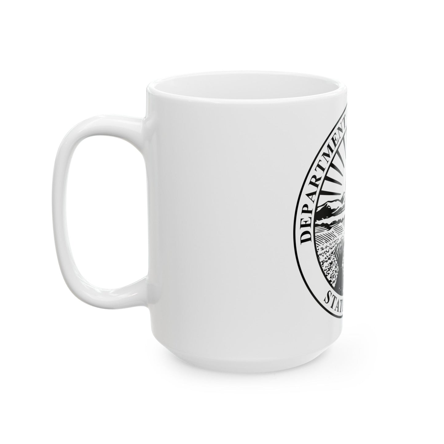 Seal of the Ohio Department of Agriculture - White Coffee Mug-The Sticker Space