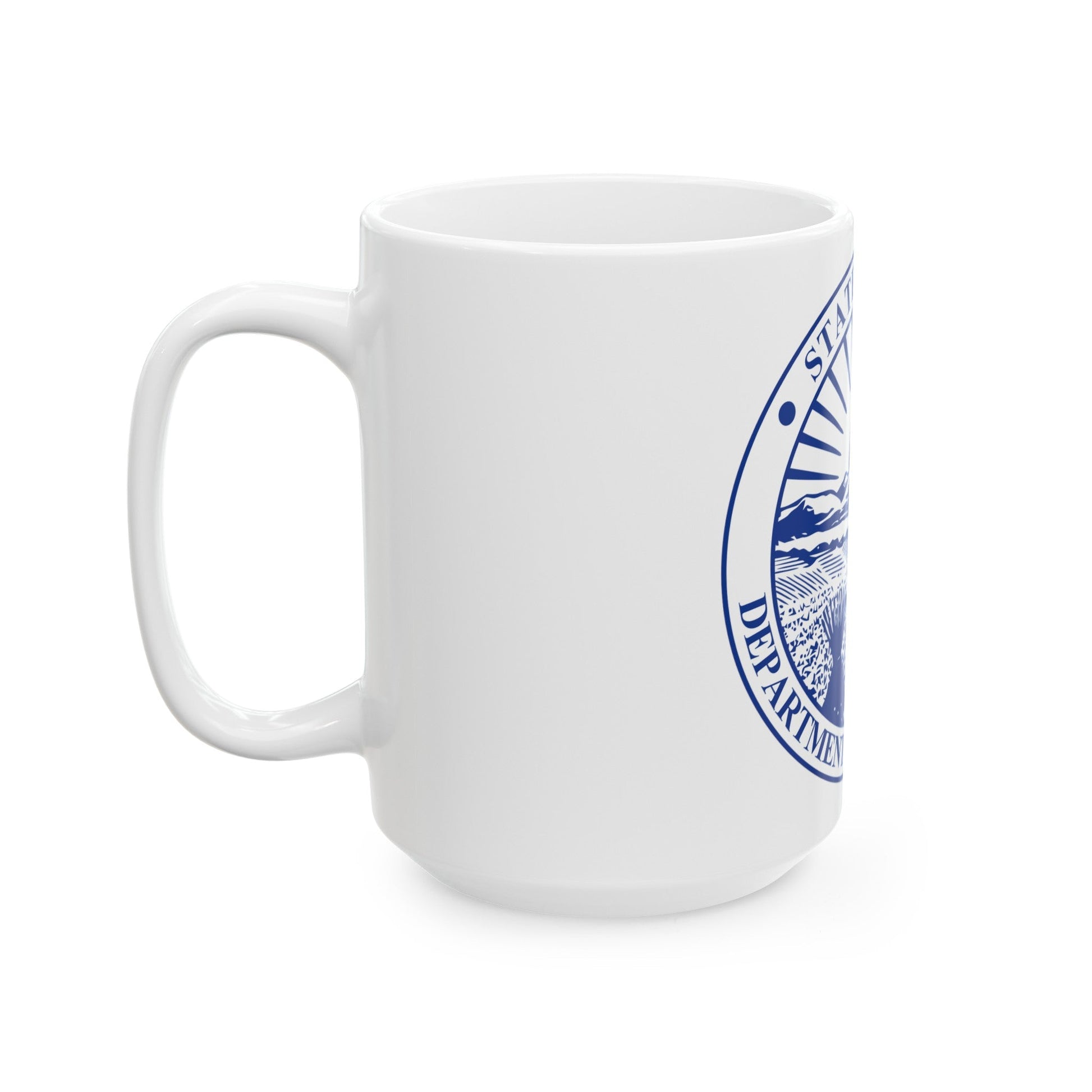 Seal of the Ohio Department of Commerce - White Coffee Mug-The Sticker Space