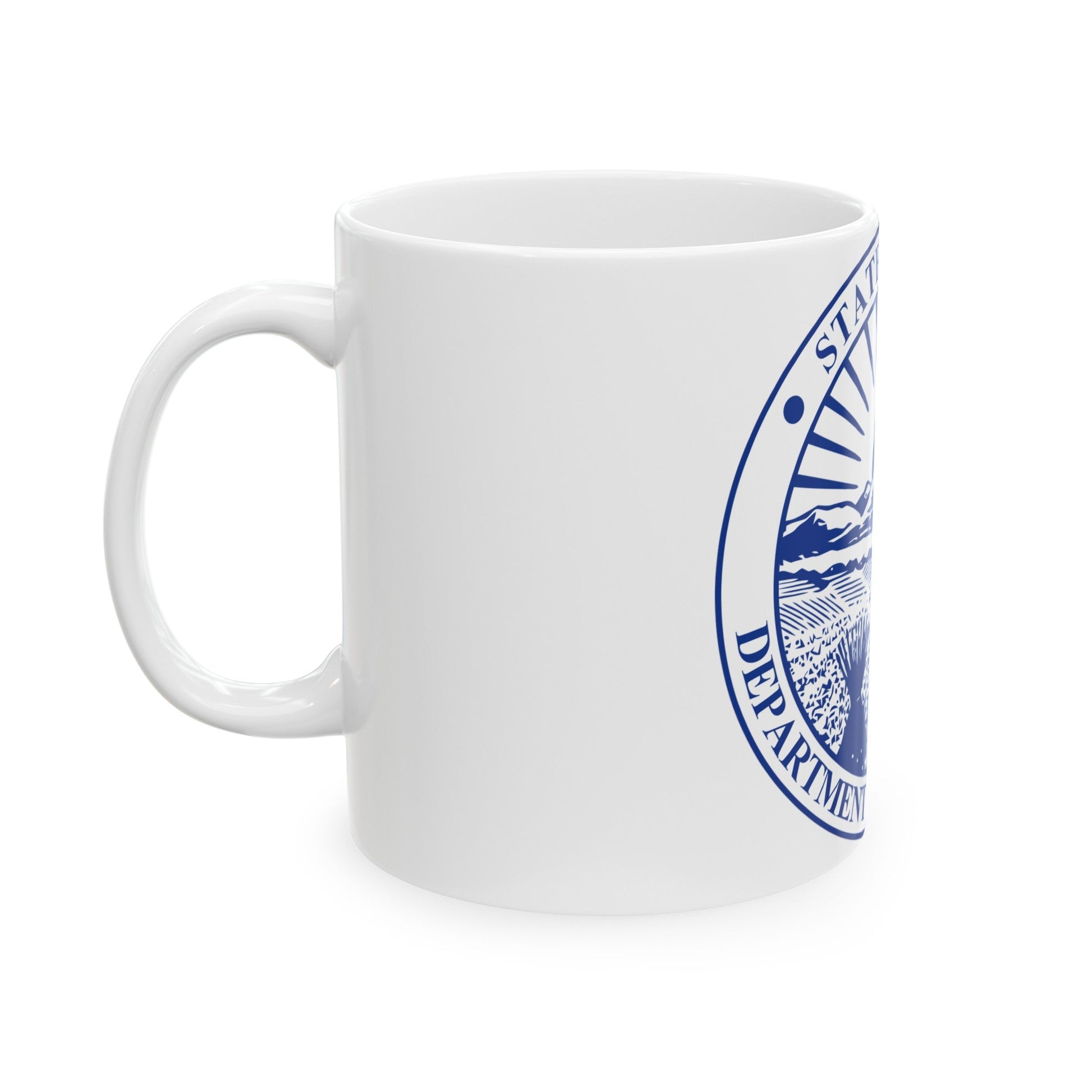 Seal of the Ohio Department of Commerce - White Coffee Mug-The Sticker Space