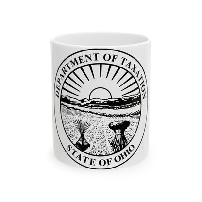 Seal of the Ohio Department of Taxation - White Coffee Mug-11oz-The Sticker Space