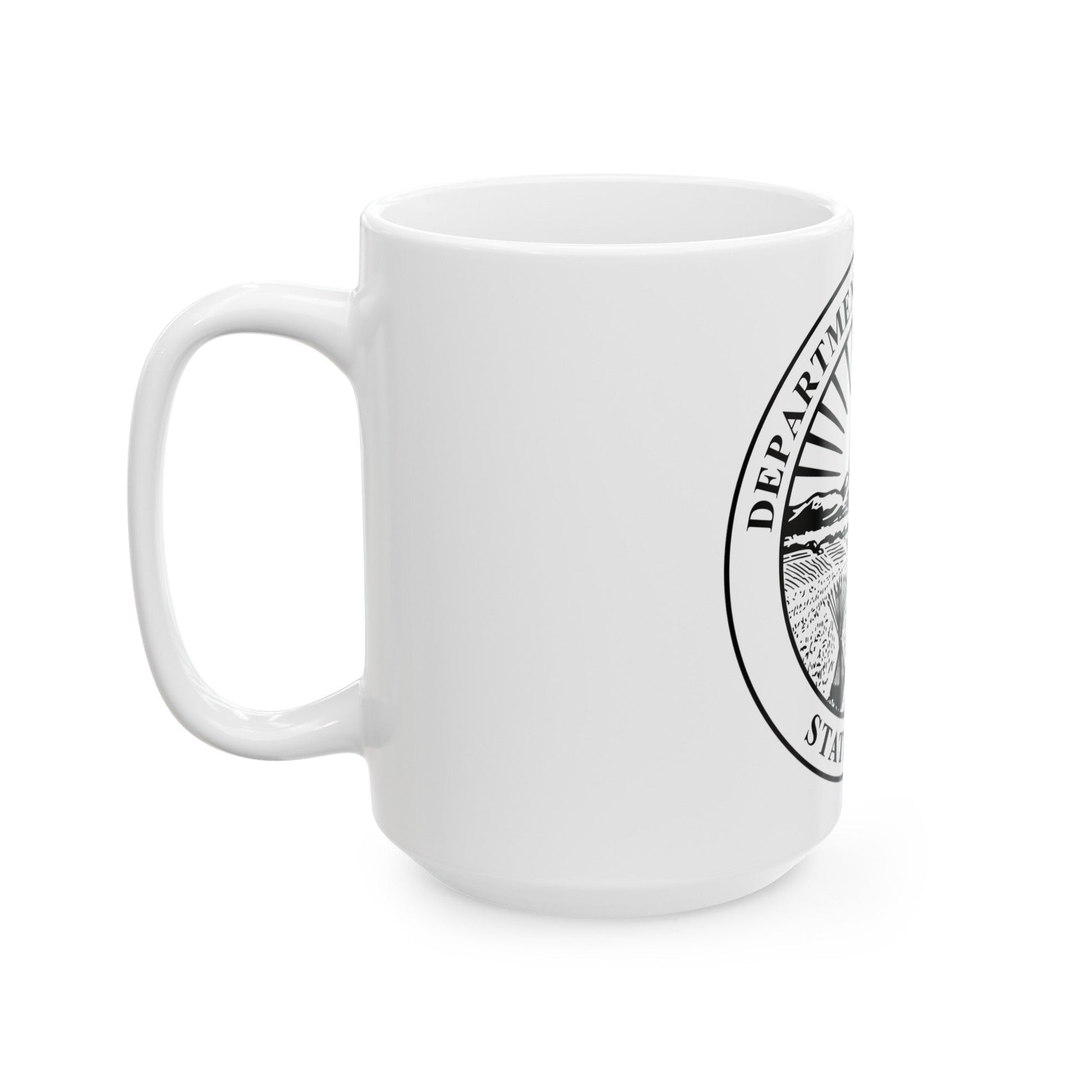 Seal of the Ohio Department of Taxation - White Coffee Mug-The Sticker Space