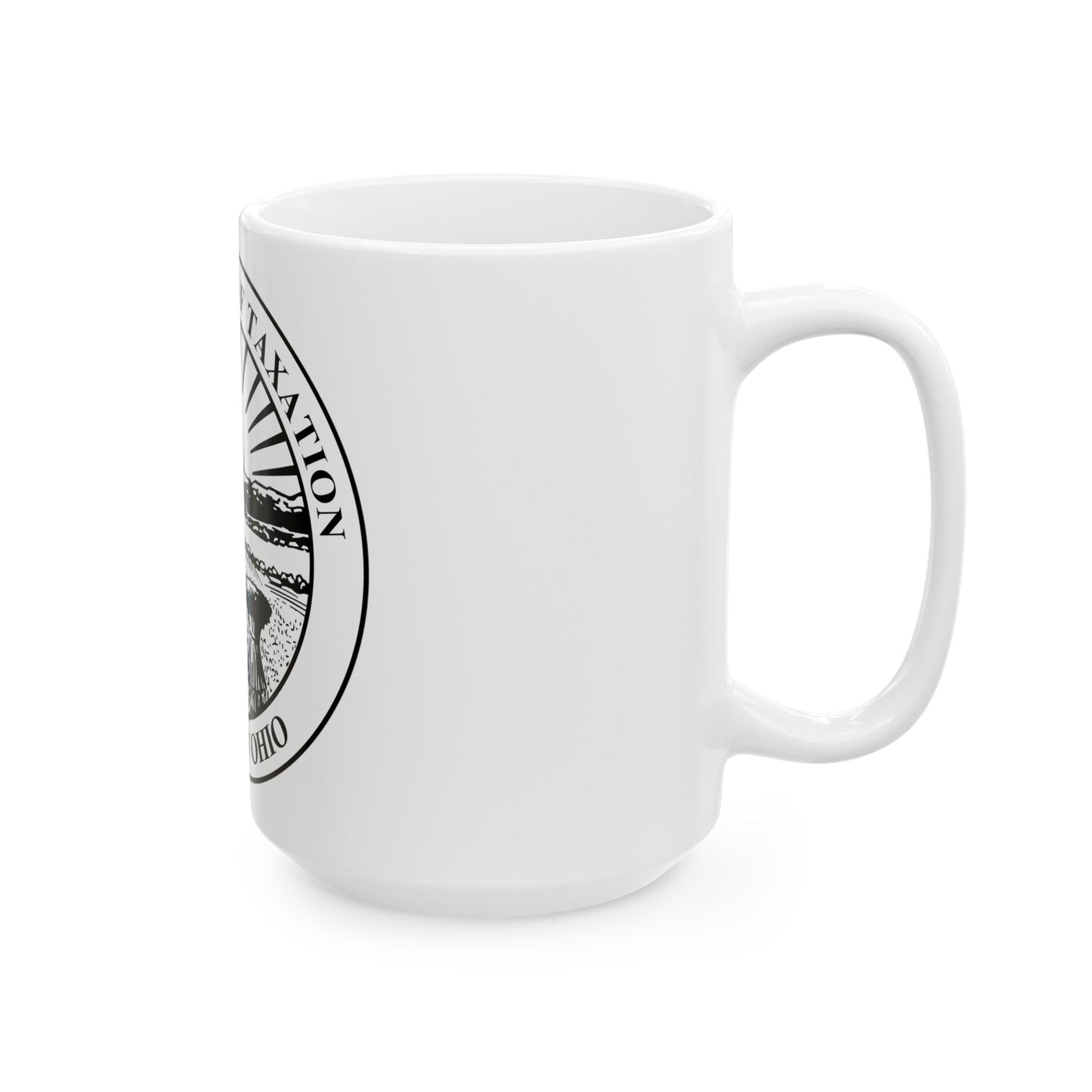 Seal of the Ohio Department of Taxation - White Coffee Mug-The Sticker Space